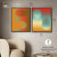 «Bouncing Abstracts», ensemble de décorations murales sur toile encadrées par Art Remedy, cadre en noyer, 24 x 30-1399778437-1399778444