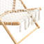 Ensemble de 2 chaises tissées avec corde tissée à la main pour le patio, le salon, le jardin et le balcon