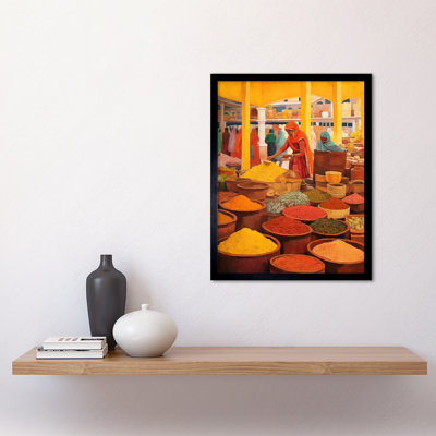 The Spice Market Asian Herbs And Spices - Single Picture Frame Print