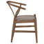 Chaise d'appoint de salle à manger en bois guinée (ensemble de 2)-775086032-775086033