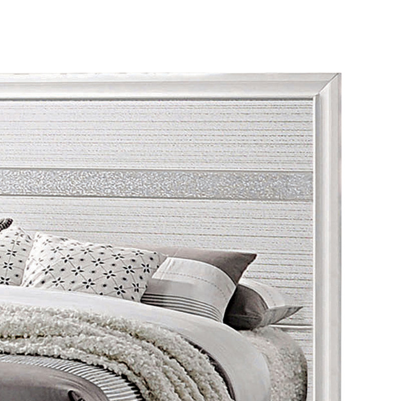 Lit standard avec rangement, Blanc, Complète