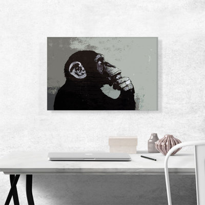 " The Thinker Monkey " by Banksy