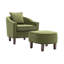 Confortable fauteuil d'appoint Mid-Century moderne avec repose-pieds pour la détente-498131230