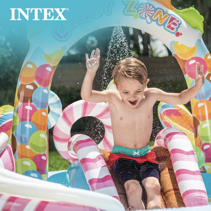 Intex Candy Zone Inflatable Play Center with Water Slide