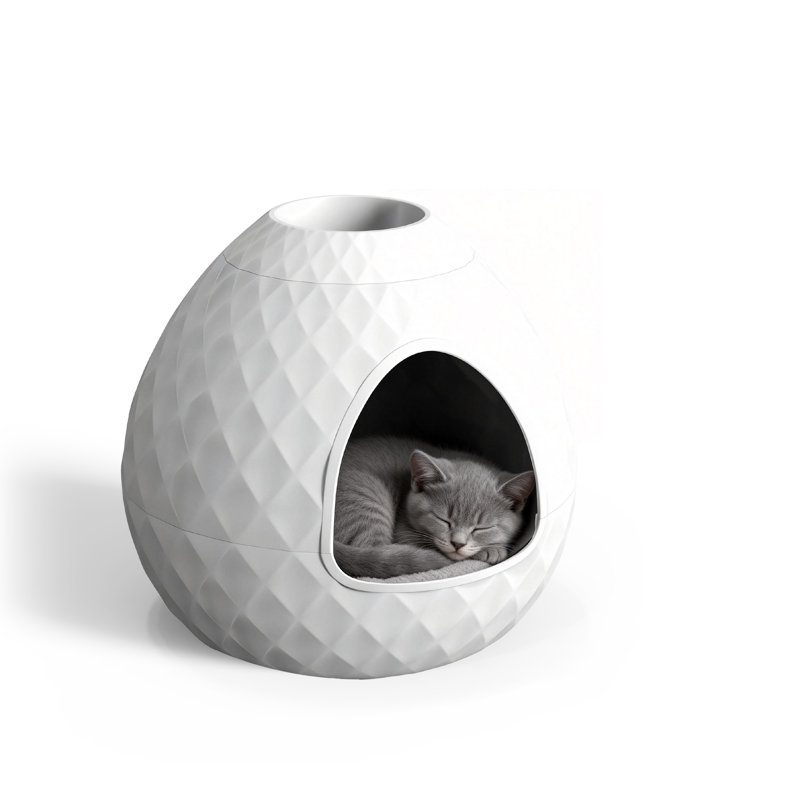 Hidden Litter Box Enclosure With Decorative Planter