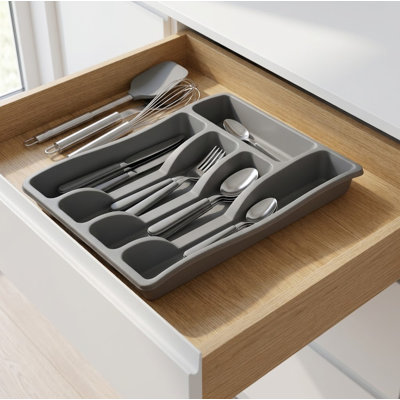 Cutlery Tray Plastic- Grey