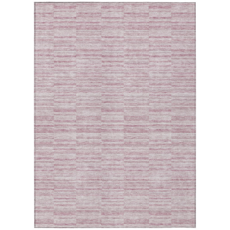 Chamblis Washable Striped Indoor / Outdoor Rug, Rectangle 9' x 12'