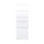 Bureau pliable pour le bureau personnel - blanc avec tablette et tiroir