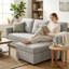 Rayssa 3 Seater Sectional Sofa Bed-606521916