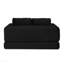 Canapé-lit pliant convertible 2-en-1, canapé-lit en velours côtelé moderne avec 2 * coussins, causeuse futon rembourrée et désossée avec lit escamotable, canapé modulaire pliant pour le salon noir-717058116