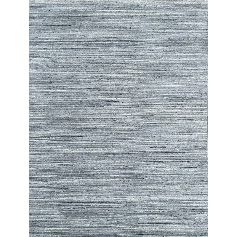 Tapis moderne en laine noué à la main gris clair Lori Baft Gabbeh, Rectangle 9 pi x 12 pi