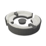 District Outdoor 7 - Piece Conversation Set