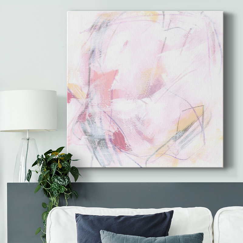 «Rose Static IV», toile tendue avec châssis, H 8 po x l 8 po