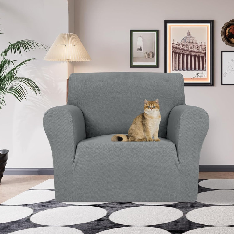 Housse pour canapé en tissu, Tissu gris
