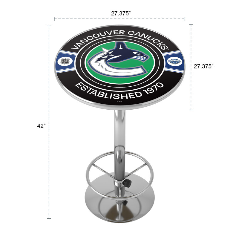 Table de bar avec repose-pieds Vancouver Canucks