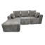 Canapé modulaire gris à 4 places, éponge à mémoire haute densité, moelleux, modulaire pour divers besoins, ou lit double, très large-715613124-715613150-715613147