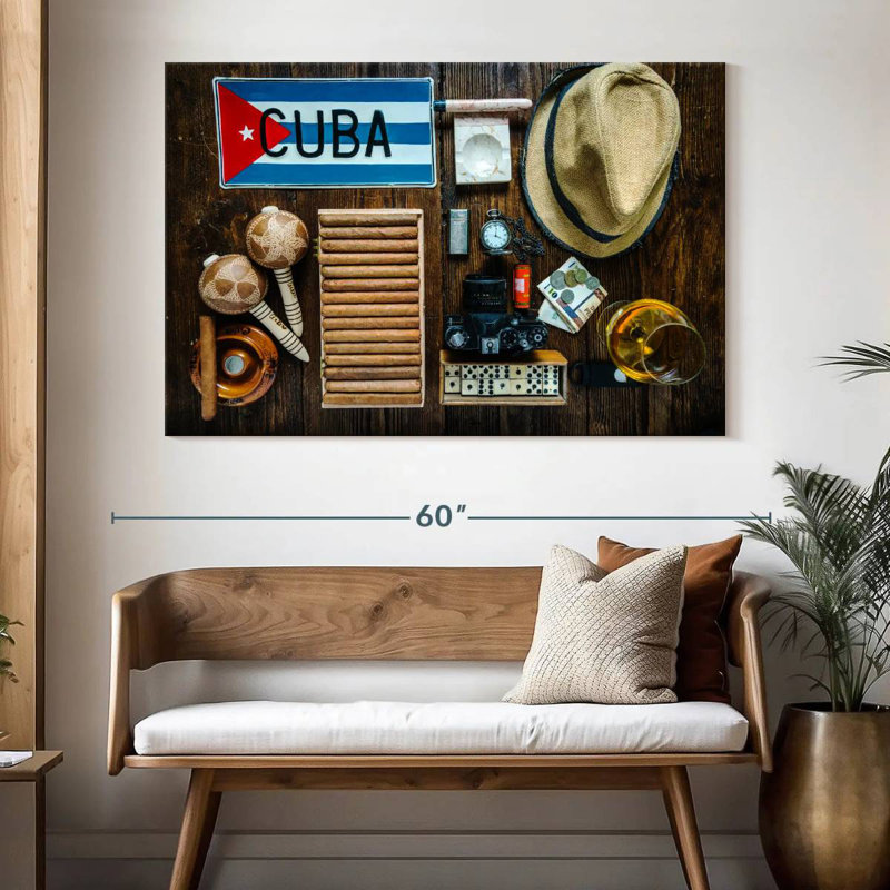 La culture cubaine, H 34 po x l 51 po