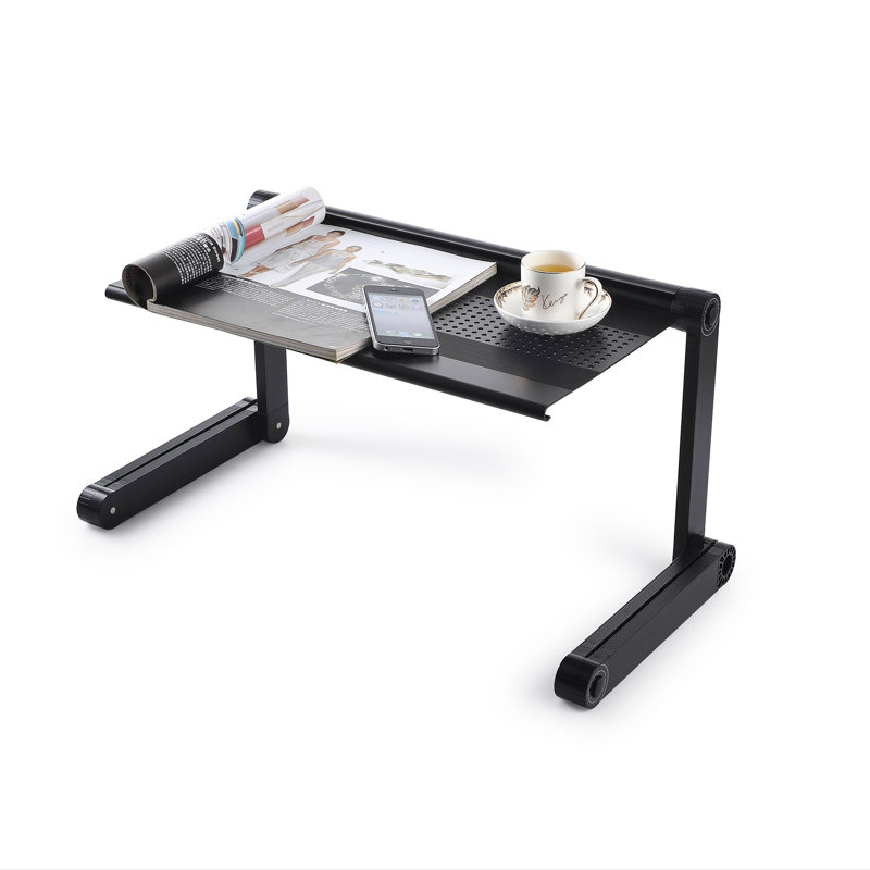 22.1'' H x 22.1'' W Laptop Cart, Black