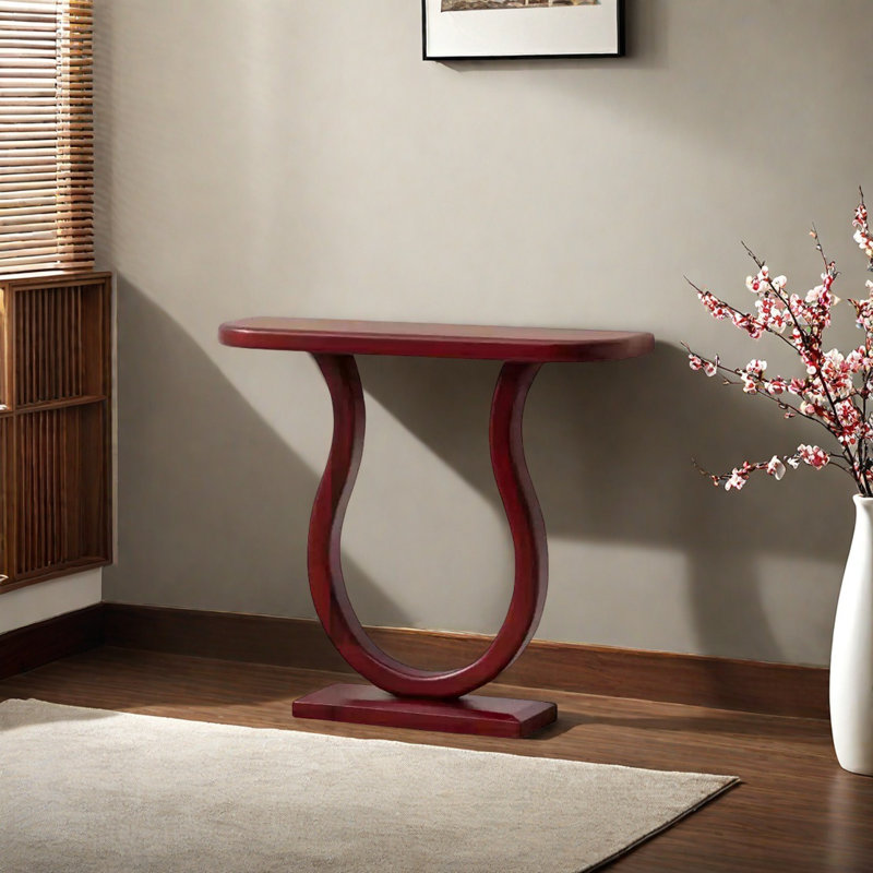 Console Modern Minimalist, H 31,5 po x l 35,43 po x P 9,84 po, Rouge