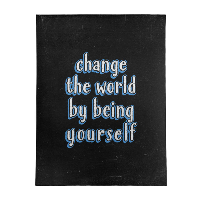 Tapis en poly-tableau noir style the world quot change, Rectangle 8 pi x 10 pi