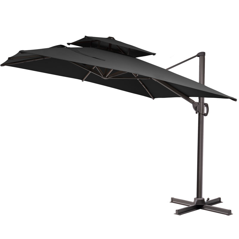 Parasol 9 pi x 11 pi sans support, Noir