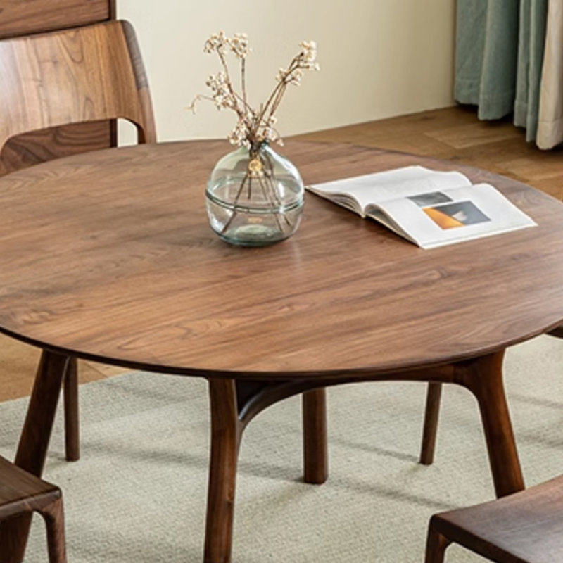 Table de salle à manger ronde italienne, H 29,53 po x L 47,24 po x l 47,24 po