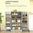 5-Tier Adjustable Storage, Pantry Cabinet