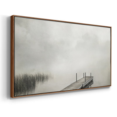 Misty Dock - Toile tendue avec châssis encadré - Prêt à être accroché