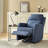 Caleya Modern Ergonomic Swivel Rocker Manual Recliner-375385667