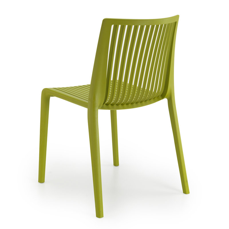 Ensemble de 2 chaises d'appoint de salle à manger d'extérieur Modern, Vert