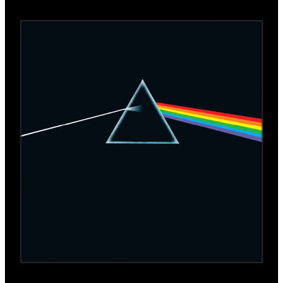 Pink Floyd - The Dark Side of 12x12 Under Plexi, affiche encadrée