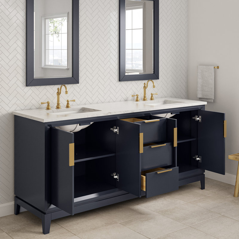 Elizabeth 72'' W Double Vanity, Monarch Blue