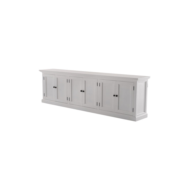 Halifax Lachlan Triple Bay Buffet Table Bottom, Pure White