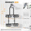 Panier de douche suspendu réglable en aluminium