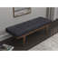 Banc gris et chêne touffeté