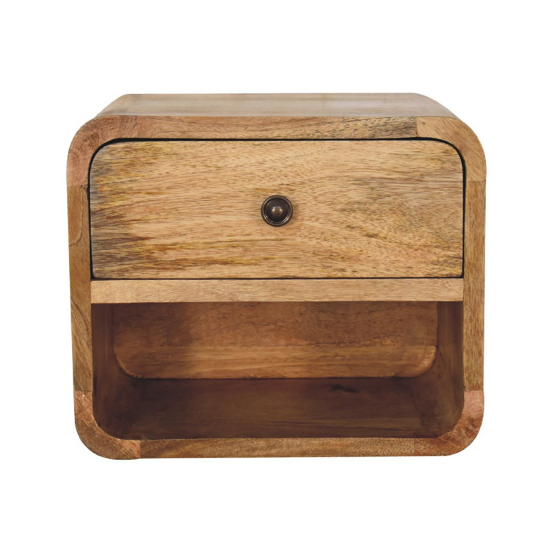 30cm W Solid Wood Bedside Table