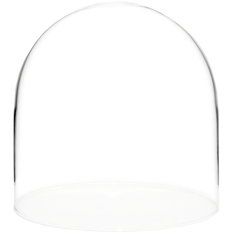 Cloche à dôme en verre Jenett 8 "x 8", Pas de base