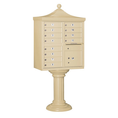 Regency Aluminum Multi-Unit Mailbox with Newspaper Compartment