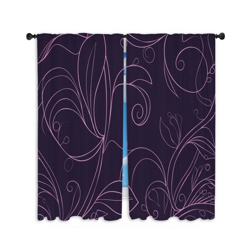 Paire de rideaux obscurcissant en polyester, L 20 po x L 84 po