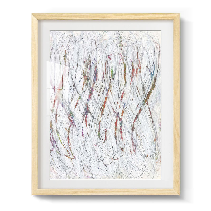 White Infinity I - impression encadrée, Naturel, H 28,5 po x l 20,5 po