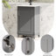 Meuble-lavabo de salle de bain avec lavabo en céramique - bois massif +, armoire de 20 po, charnières à fermeture en douceur, style élégant-1165349582-1165349587
