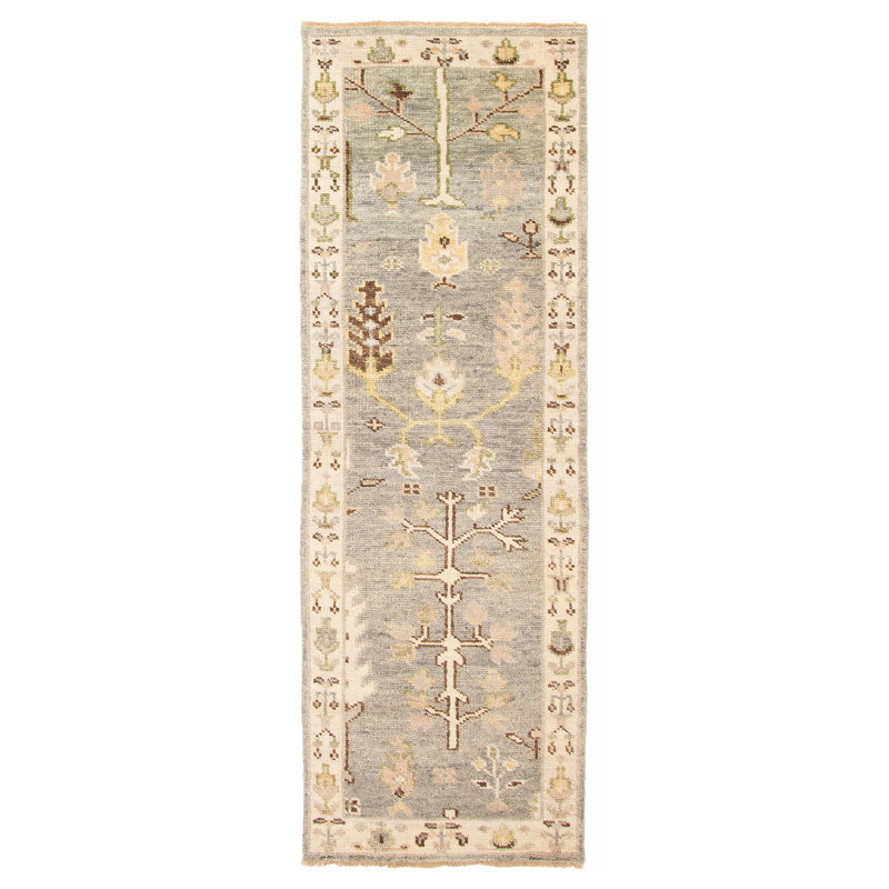 One Of A Kind Jules Serapi Grey 2'6" x 7'11"Area Rug