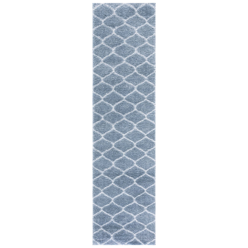 Jailen Tahoe Shag Performance Geometric Rug, Runner 2' x 9'