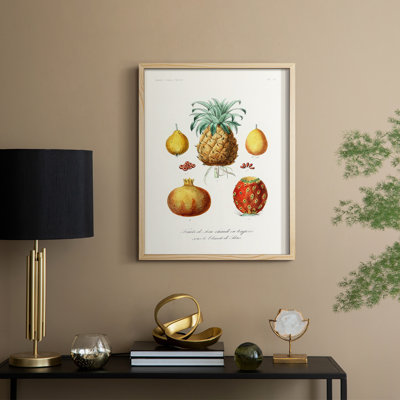 Reproduction encadrée de fruits et légumes V - bois massif