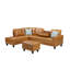 Canapé modulaire en similicuir avec repose-pieds Irine-1122685916