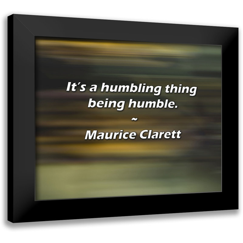 Citation de Maurice Clarett: «C'est humble d'être humble.
