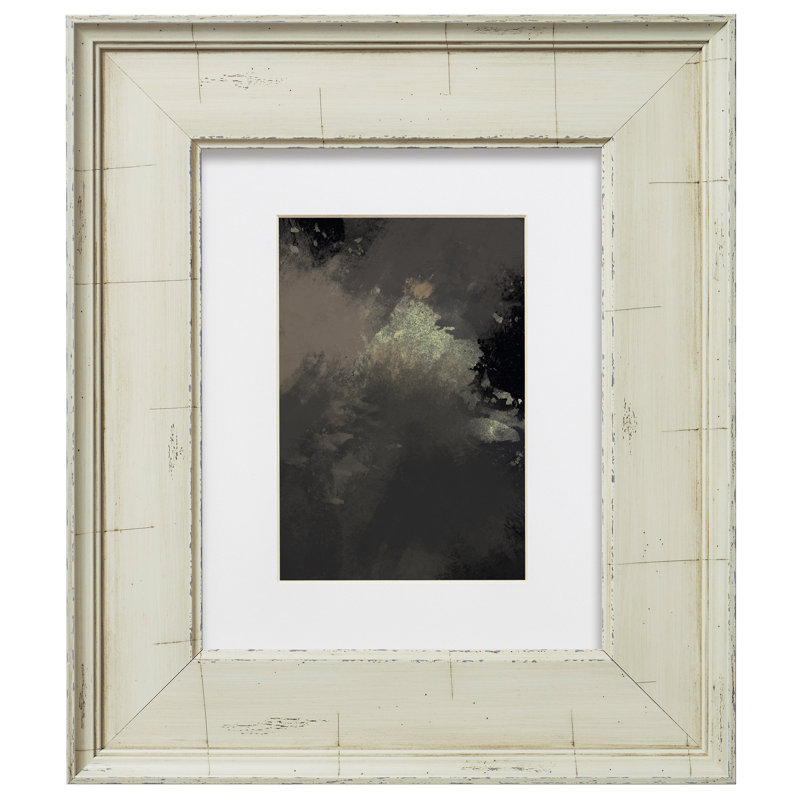Cadre pour photo simple Lakitta, Crème, 16 po x 16 po emmêlé à 12 po x 12 po