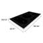 Equator Design 36" Electric Hybrid CERAMIC-INDUCTION 5 Burner Cooktop 220V