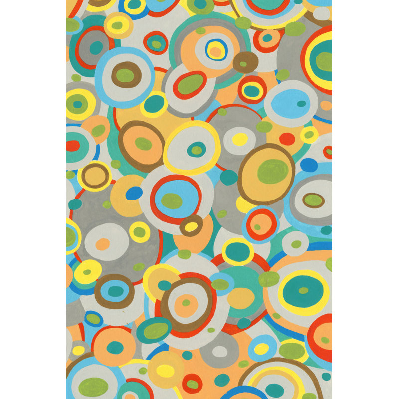 Overlapping Ovals II by Nikki Galapon - Wrapped Canvas Art Prints, 46cm H x 30cm W x 3.8cm D
