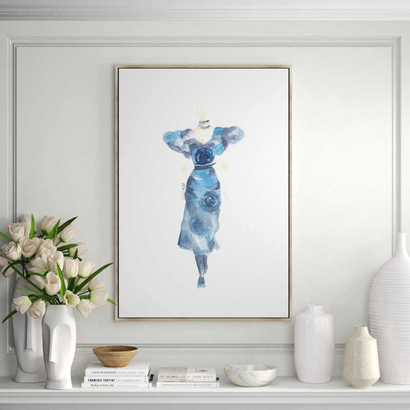 Style Me III Print by Helen Parker, 45.5" H x 31.5" W x 1.5" D, Glass Coat